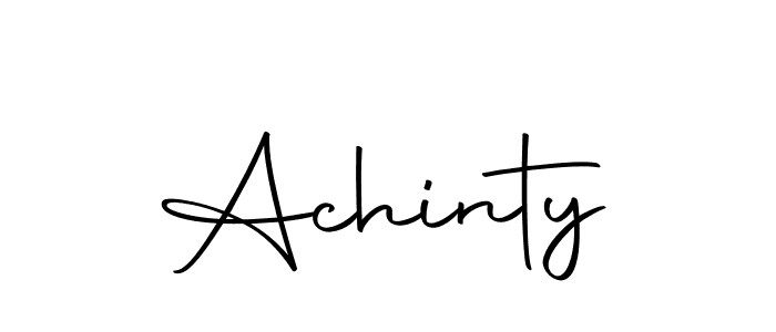 Design your own signature with our free online signature maker. With this signature software, you can create a handwritten (Autography-DOLnW) signature for name Achinty. Achinty signature style 10 images and pictures png