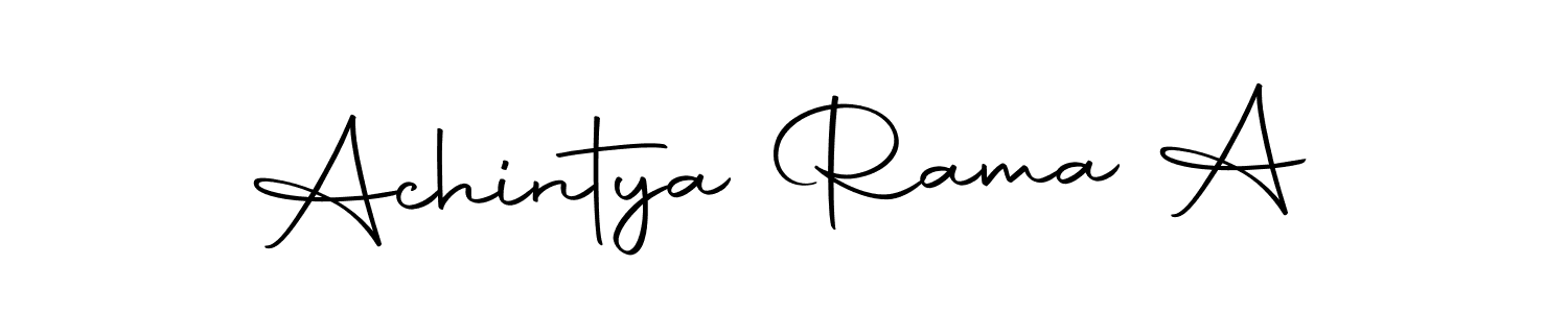 Here are the top 10 professional signature styles for the name Achintya Rama A. These are the best autograph styles you can use for your name. Achintya Rama A signature style 10 images and pictures png