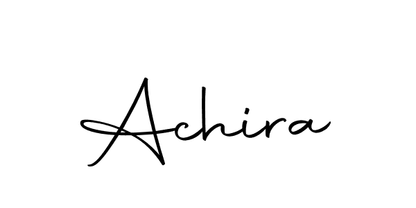 Design your own signature with our free online signature maker. With this signature software, you can create a handwritten (Autography-DOLnW) signature for name Achira. Achira signature style 10 images and pictures png