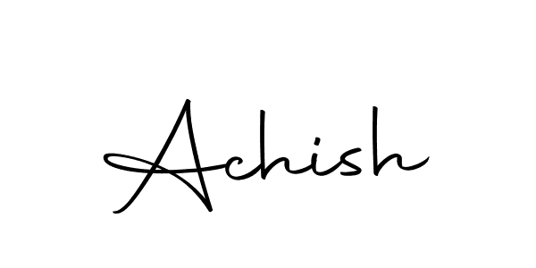 Design your own signature with our free online signature maker. With this signature software, you can create a handwritten (Autography-DOLnW) signature for name Achish. Achish signature style 10 images and pictures png