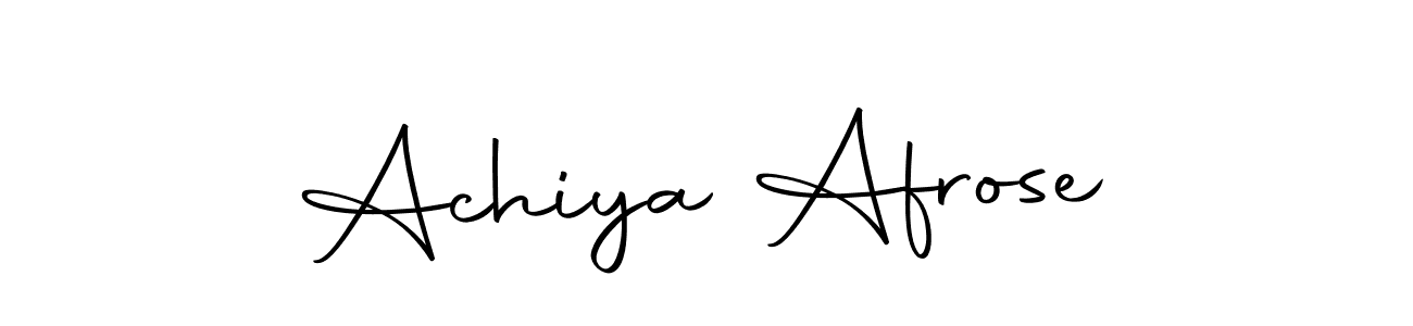 Autography-DOLnW is a professional signature style that is perfect for those who want to add a touch of class to their signature. It is also a great choice for those who want to make their signature more unique. Get Achiya Afrose name to fancy signature for free. Achiya Afrose signature style 10 images and pictures png