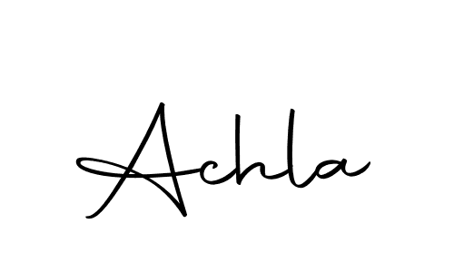 You should practise on your own different ways (Autography-DOLnW) to write your name (Achla) in signature. don't let someone else do it for you. Achla signature style 10 images and pictures png