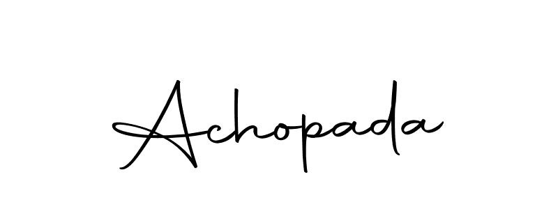 Also we have Achopada name is the best signature style. Create professional handwritten signature collection using Autography-DOLnW autograph style. Achopada signature style 10 images and pictures png