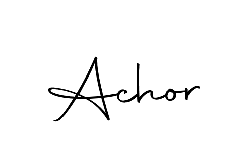 Make a beautiful signature design for name Achor. Use this online signature maker to create a handwritten signature for free. Achor signature style 10 images and pictures png