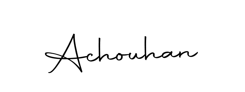 Achouhan stylish signature style. Best Handwritten Sign (Autography-DOLnW) for my name. Handwritten Signature Collection Ideas for my name Achouhan. Achouhan signature style 10 images and pictures png