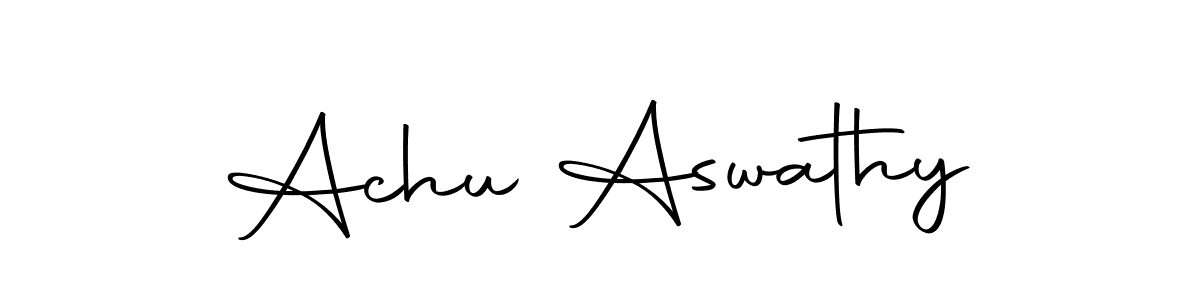 Make a short Achu Aswathy signature style. Manage your documents anywhere anytime using Autography-DOLnW. Create and add eSignatures, submit forms, share and send files easily. Achu Aswathy signature style 10 images and pictures png