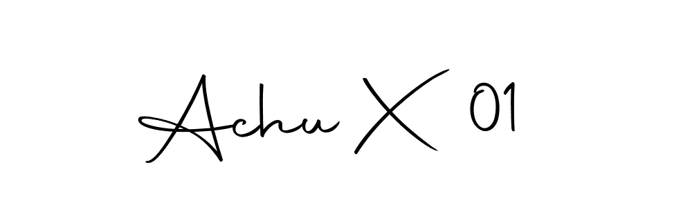 The best way (Autography-DOLnW) to make a short signature is to pick only two or three words in your name. The name Achu X 01  include a total of six letters. For converting this name. Achu X 01  signature style 10 images and pictures png