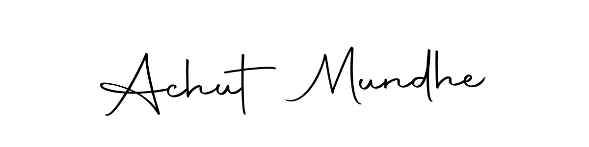 You can use this online signature creator to create a handwritten signature for the name Achut Mundhe. This is the best online autograph maker. Achut Mundhe signature style 10 images and pictures png