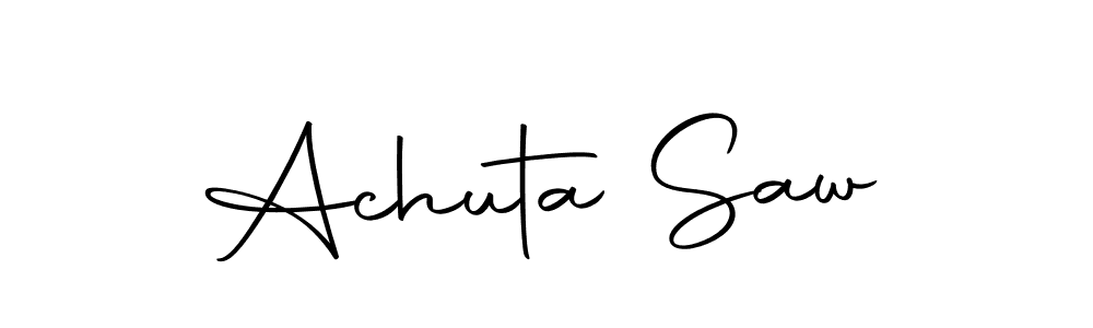 You can use this online signature creator to create a handwritten signature for the name Achuta Saw. This is the best online autograph maker. Achuta Saw signature style 10 images and pictures png