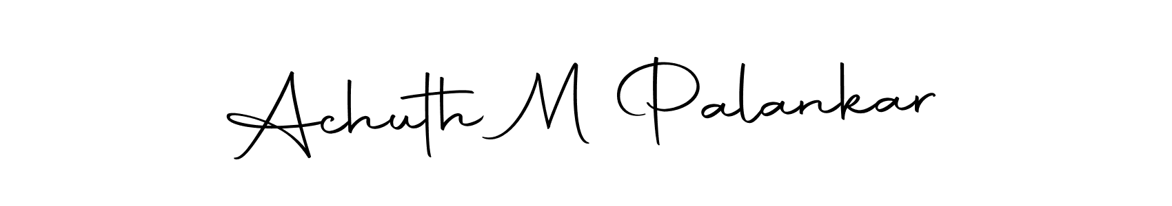 Use a signature maker to create a handwritten signature online. With this signature software, you can design (Autography-DOLnW) your own signature for name Achuth M Palankar. Achuth M Palankar signature style 10 images and pictures png