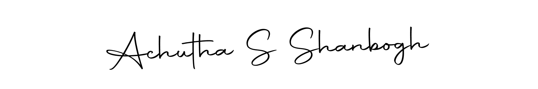 Make a beautiful signature design for name Achutha S Shanbogh. Use this online signature maker to create a handwritten signature for free. Achutha S Shanbogh signature style 10 images and pictures png