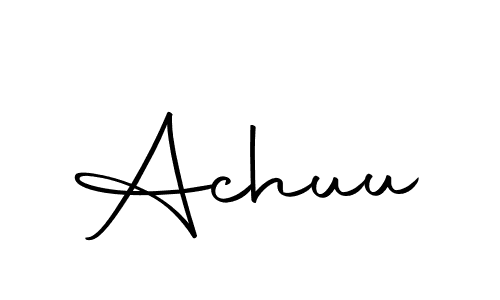 How to make Achuu name signature. Use Autography-DOLnW style for creating short signs online. This is the latest handwritten sign. Achuu signature style 10 images and pictures png