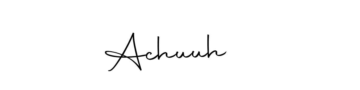 Design your own signature with our free online signature maker. With this signature software, you can create a handwritten (Autography-DOLnW) signature for name Achuuh❤️. Achuuh❤️ signature style 10 images and pictures png