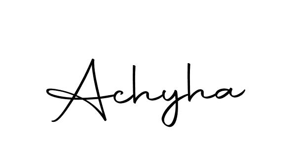 Make a beautiful signature design for name Achyha. With this signature (Autography-DOLnW) style, you can create a handwritten signature for free. Achyha signature style 10 images and pictures png