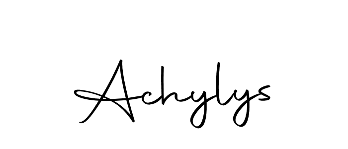 Make a beautiful signature design for name Achylys. With this signature (Autography-DOLnW) style, you can create a handwritten signature for free. Achylys signature style 10 images and pictures png