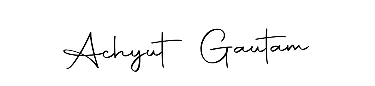 Also we have Achyut Gautam name is the best signature style. Create professional handwritten signature collection using Autography-DOLnW autograph style. Achyut Gautam signature style 10 images and pictures png