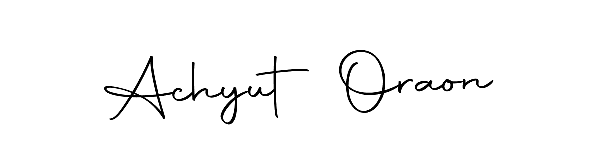 Make a beautiful signature design for name Achyut Oraon. Use this online signature maker to create a handwritten signature for free. Achyut Oraon signature style 10 images and pictures png
