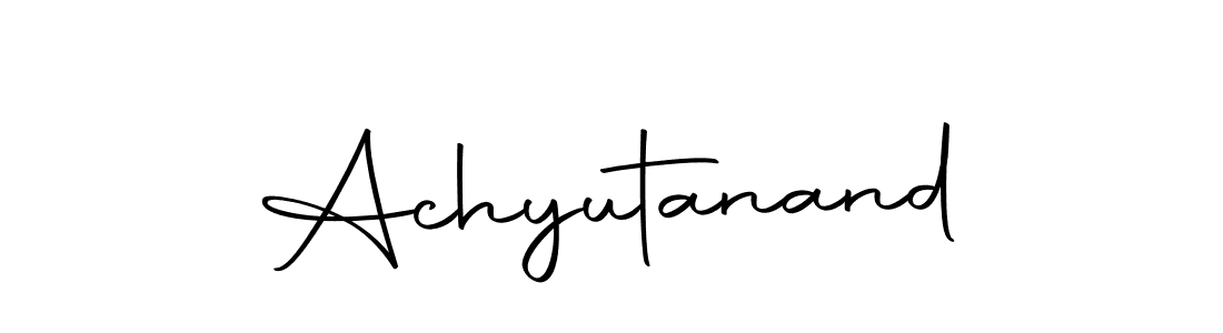 Create a beautiful signature design for name Achyutanand. With this signature (Autography-DOLnW) fonts, you can make a handwritten signature for free. Achyutanand signature style 10 images and pictures png