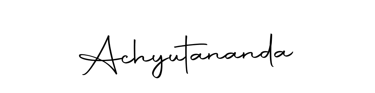 Design your own signature with our free online signature maker. With this signature software, you can create a handwritten (Autography-DOLnW) signature for name Achyutananda. Achyutananda signature style 10 images and pictures png