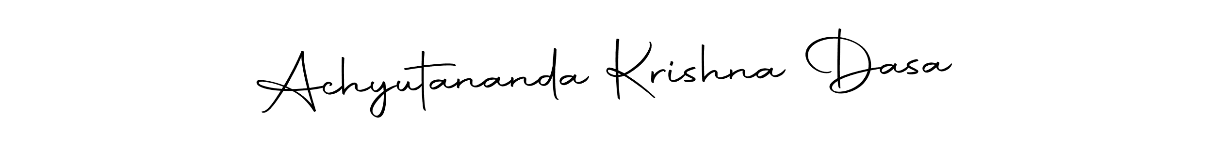 Create a beautiful signature design for name Achyutananda Krishna Dasa. With this signature (Autography-DOLnW) fonts, you can make a handwritten signature for free. Achyutananda Krishna Dasa signature style 10 images and pictures png