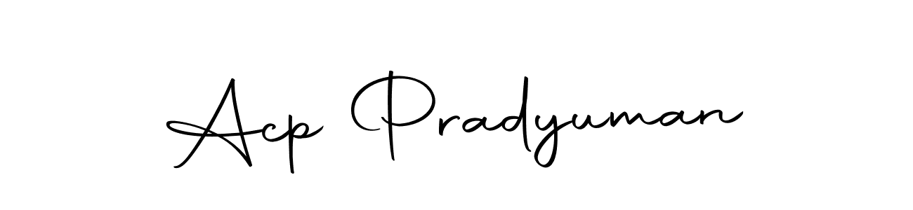Make a beautiful signature design for name Acp Pradyuman. With this signature (Autography-DOLnW) style, you can create a handwritten signature for free. Acp Pradyuman signature style 10 images and pictures png