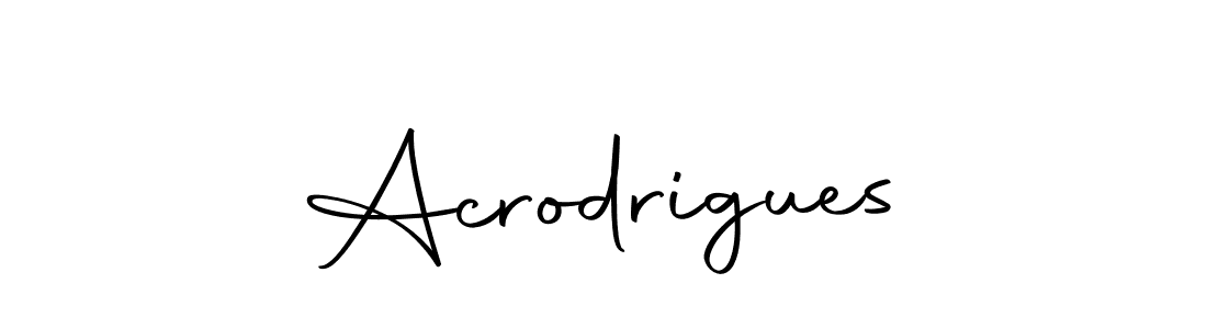 Make a beautiful signature design for name Acrodrigues. With this signature (Autography-DOLnW) style, you can create a handwritten signature for free. Acrodrigues signature style 10 images and pictures png