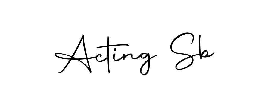 The best way (Autography-DOLnW) to make a short signature is to pick only two or three words in your name. The name Acting Sb include a total of six letters. For converting this name. Acting Sb signature style 10 images and pictures png