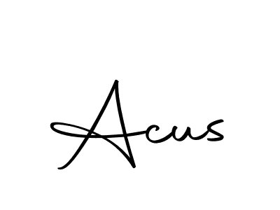 Design your own signature with our free online signature maker. With this signature software, you can create a handwritten (Autography-DOLnW) signature for name Acus. Acus signature style 10 images and pictures png