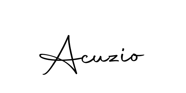 Design your own signature with our free online signature maker. With this signature software, you can create a handwritten (Autography-DOLnW) signature for name Acuzio. Acuzio signature style 10 images and pictures png