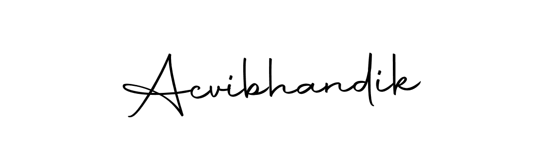 Create a beautiful signature design for name Acvibhandik. With this signature (Autography-DOLnW) fonts, you can make a handwritten signature for free. Acvibhandik signature style 10 images and pictures png