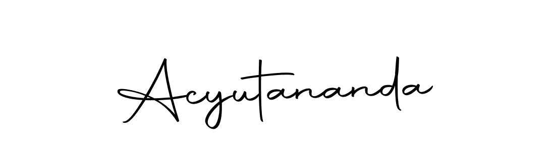 Similarly Autography-DOLnW is the best handwritten signature design. Signature creator online .You can use it as an online autograph creator for name Acyutananda. Acyutananda signature style 10 images and pictures png