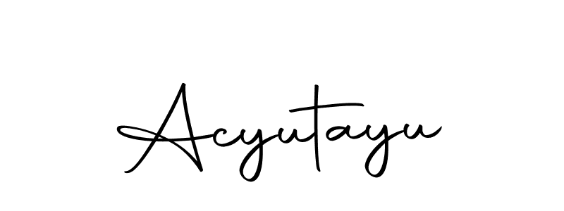 Make a short Acyutayu signature style. Manage your documents anywhere anytime using Autography-DOLnW. Create and add eSignatures, submit forms, share and send files easily. Acyutayu signature style 10 images and pictures png