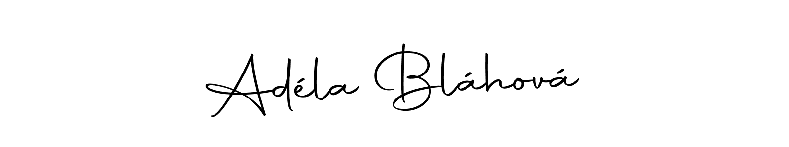 Create a beautiful signature design for name Adéla Bláhová. With this signature (Autography-DOLnW) fonts, you can make a handwritten signature for free. Adéla Bláhová signature style 10 images and pictures png