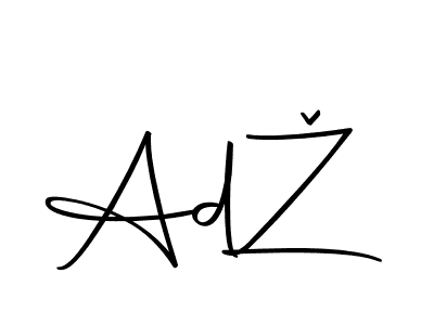 if you are searching for the best signature style for your name AdŽ. so please give up your signature search. here we have designed multiple signature styles  using Autography-DOLnW. AdŽ signature style 10 images and pictures png