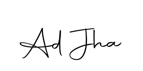 Make a beautiful signature design for name Ad Jha. Use this online signature maker to create a handwritten signature for free. Ad Jha signature style 10 images and pictures png