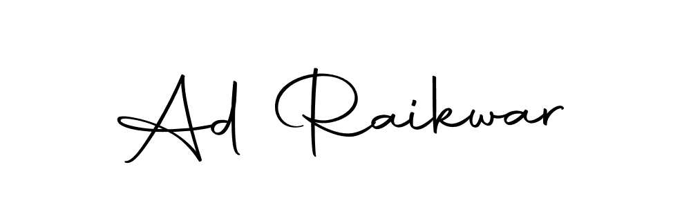 The best way (Autography-DOLnW) to make a short signature is to pick only two or three words in your name. The name Ad Raikwar include a total of six letters. For converting this name. Ad Raikwar signature style 10 images and pictures png