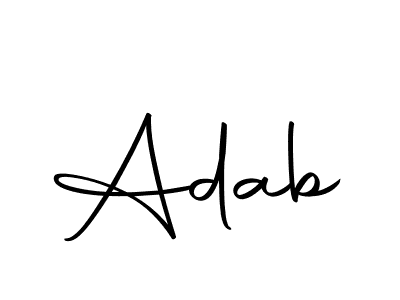 Similarly Autography-DOLnW is the best handwritten signature design. Signature creator online .You can use it as an online autograph creator for name Adab. Adab signature style 10 images and pictures png