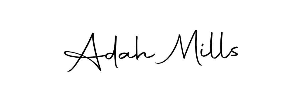 The best way (Autography-DOLnW) to make a short signature is to pick only two or three words in your name. The name Adah Mills include a total of six letters. For converting this name. Adah Mills signature style 10 images and pictures png