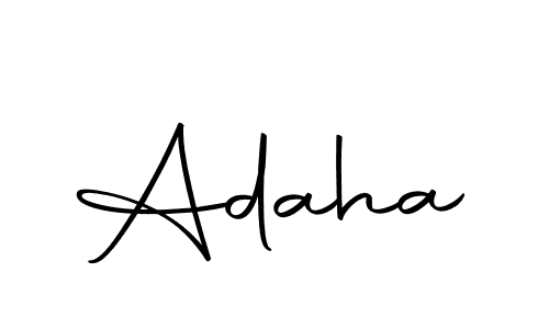 How to make Adaha name signature. Use Autography-DOLnW style for creating short signs online. This is the latest handwritten sign. Adaha signature style 10 images and pictures png