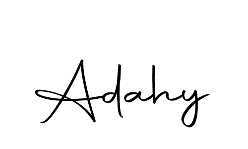 Create a beautiful signature design for name Adahy. With this signature (Autography-DOLnW) fonts, you can make a handwritten signature for free. Adahy signature style 10 images and pictures png