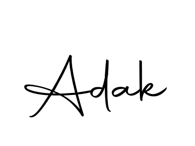 Create a beautiful signature design for name Adak. With this signature (Autography-DOLnW) fonts, you can make a handwritten signature for free. Adak signature style 10 images and pictures png