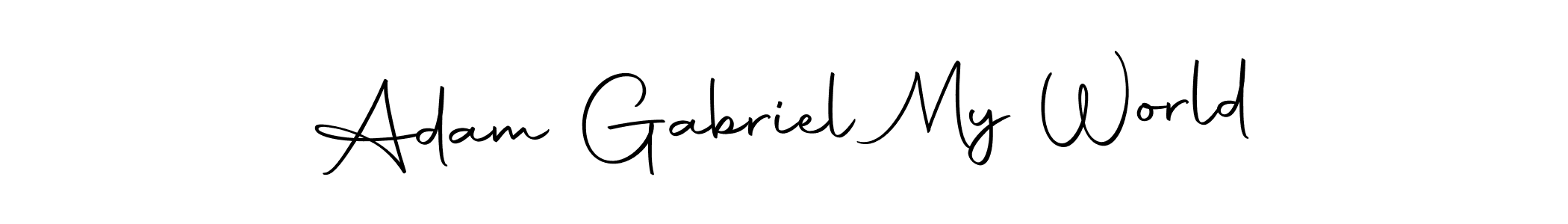 Also You can easily find your signature by using the search form. We will create Adam Gabriel My World name handwritten signature images for you free of cost using Autography-DOLnW sign style. Adam Gabriel My World signature style 10 images and pictures png