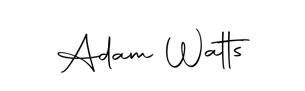 Design your own signature with our free online signature maker. With this signature software, you can create a handwritten (Autography-DOLnW) signature for name Adam Watts. Adam Watts signature style 10 images and pictures png