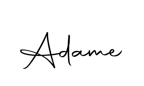 Design your own signature with our free online signature maker. With this signature software, you can create a handwritten (Autography-DOLnW) signature for name Adame. Adame signature style 10 images and pictures png