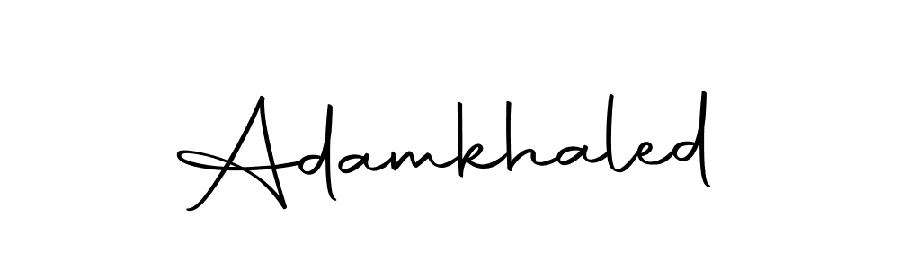 The best way (Autography-DOLnW) to make a short signature is to pick only two or three words in your name. The name Adamkhaled include a total of six letters. For converting this name. Adamkhaled signature style 10 images and pictures png
