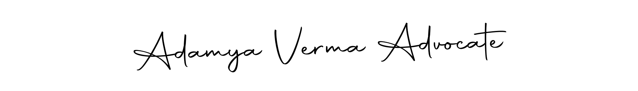 Also we have Adamya Verma Advocate name is the best signature style. Create professional handwritten signature collection using Autography-DOLnW autograph style. Adamya Verma Advocate signature style 10 images and pictures png