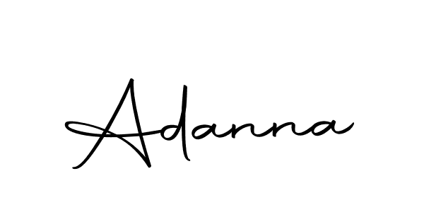 Use a signature maker to create a handwritten signature online. With this signature software, you can design (Autography-DOLnW) your own signature for name Adanna. Adanna signature style 10 images and pictures png