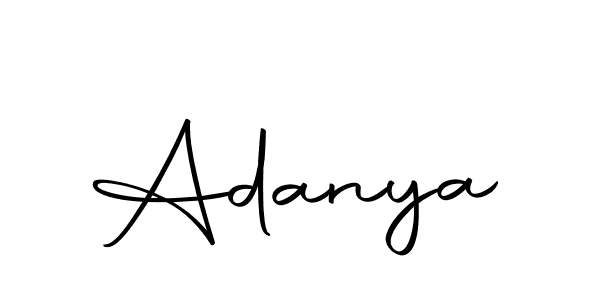 Create a beautiful signature design for name Adanya. With this signature (Autography-DOLnW) fonts, you can make a handwritten signature for free. Adanya signature style 10 images and pictures png