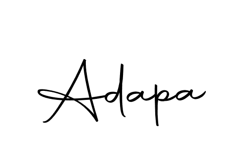 You should practise on your own different ways (Autography-DOLnW) to write your name (Adapa) in signature. don't let someone else do it for you. Adapa signature style 10 images and pictures png