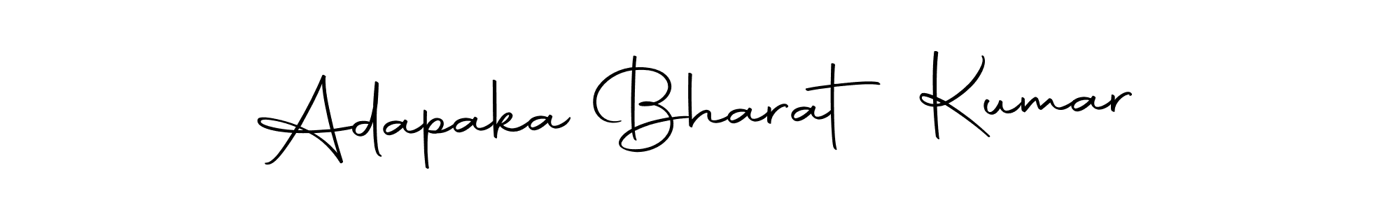 The best way (Autography-DOLnW) to make a short signature is to pick only two or three words in your name. The name Adapaka Bharat Kumar include a total of six letters. For converting this name. Adapaka Bharat Kumar signature style 10 images and pictures png